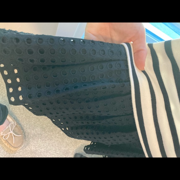 Kate Spade stripped dress w/ polka dot fringe - Picture 7 of 9